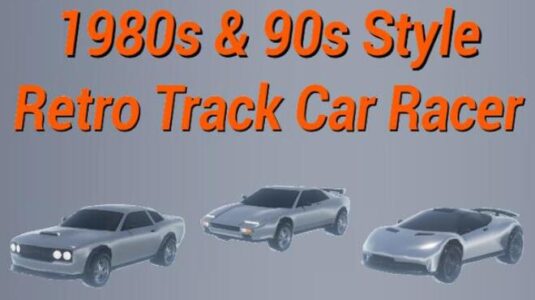 1980s90s Style Retro Track Car Racer Free Download