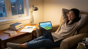 Are Laptop Games a Good Way to Relax After Studies